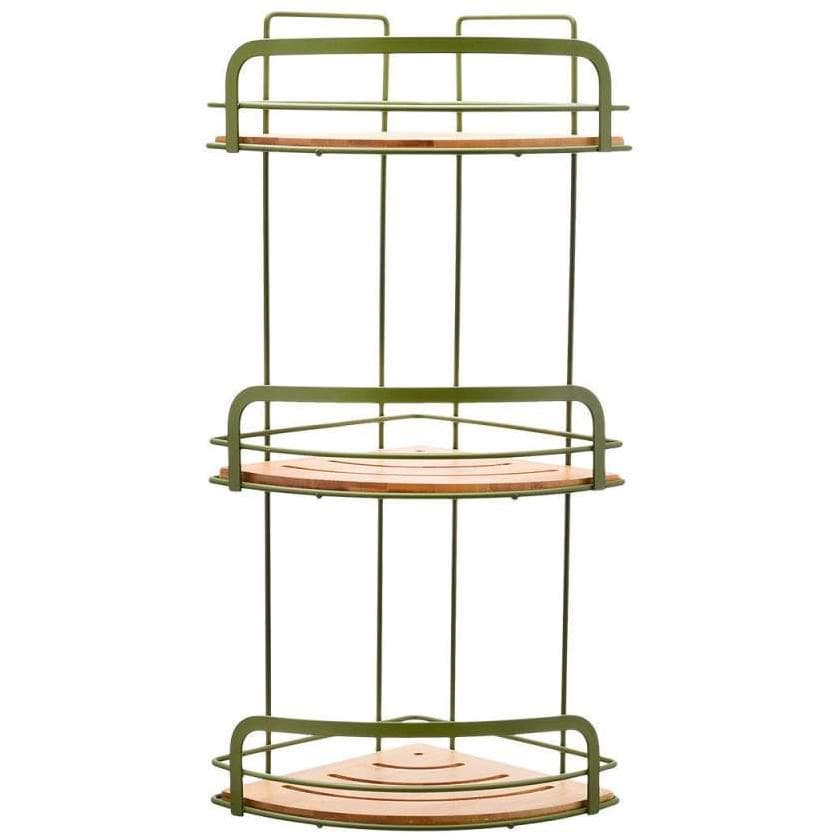 Ugaona polica za kupatilo 3 Nivoa Estia 14865