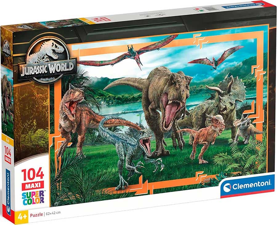 Puzzle slagalica 104 maxi dela Jurassic World Clementoni 23757