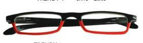 Prontoleggo Trendy1 naočare, crno-crvene +3.50