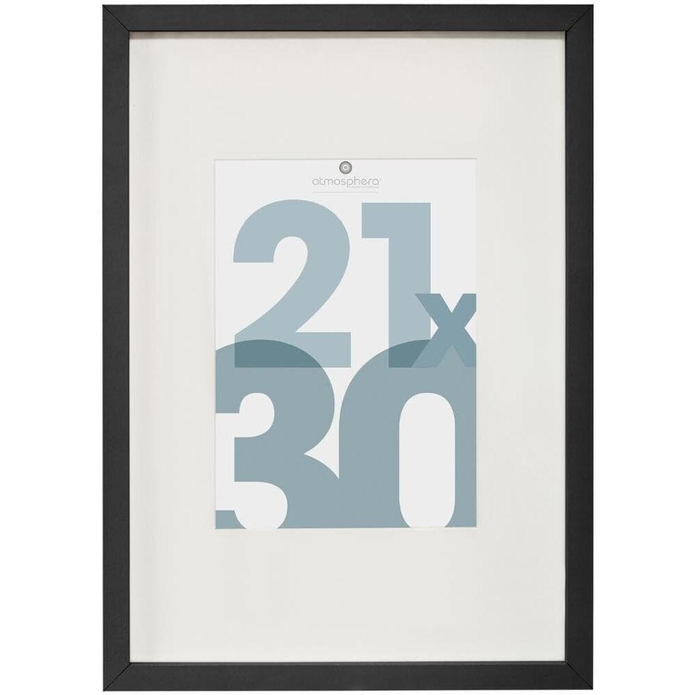 Atmosphera Ram Za Slike 22,8x1,8x31,8cm Mdf/staklo Crna