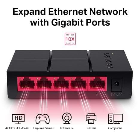 Mercusys Switch 10/100/1000 5-port MS105G