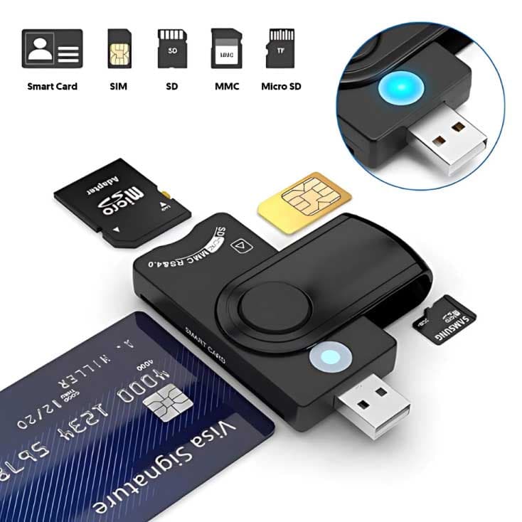 Čitač memorijskih ID i SIM kartica CR-K030