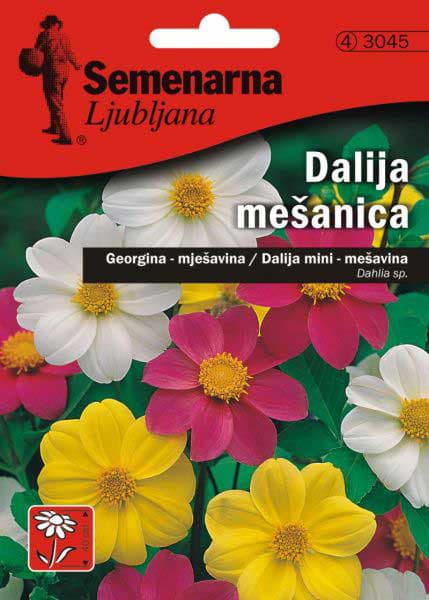 Seme za cveće Dalija - Georgina - mešavina - Dahlia sp. 10 kesica 3045