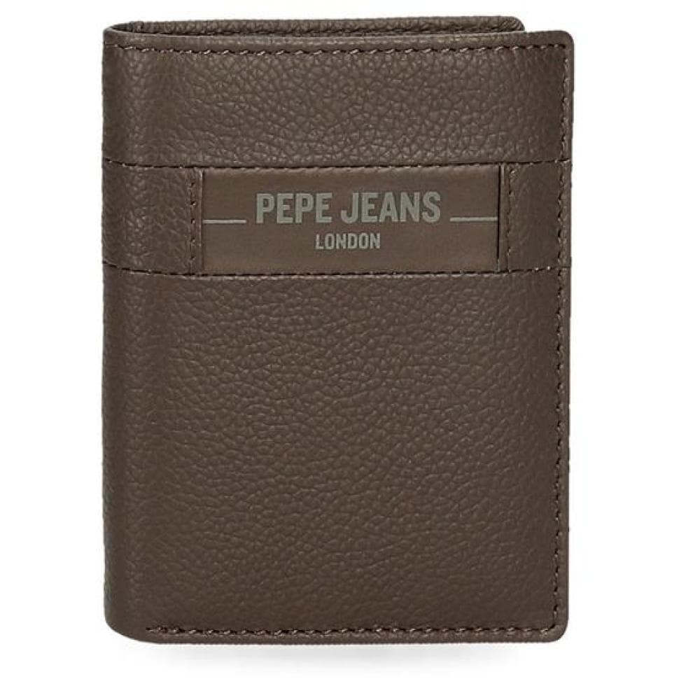 Muški kožni novčanik 10cm Pepe Jeans Checkbox brown 78811
