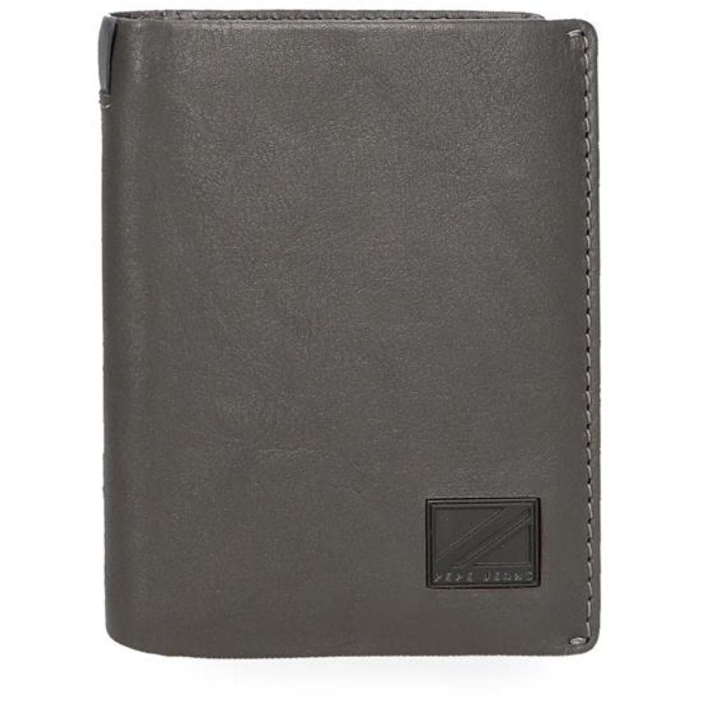 Kožni novčanik na preklop 10cm PJL Marshal grey 78711