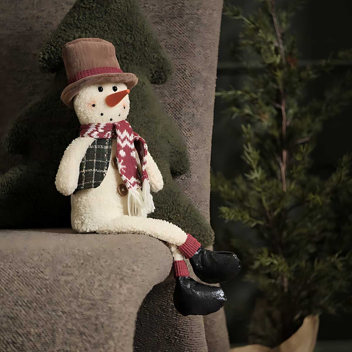 Sneško koji Sedi - Božićna Dekoracija visine 45 cm