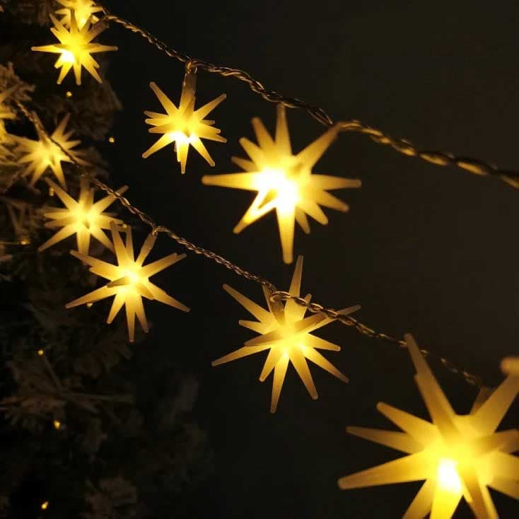 LED Svetleći niz na baterije Zvezde 1.35m