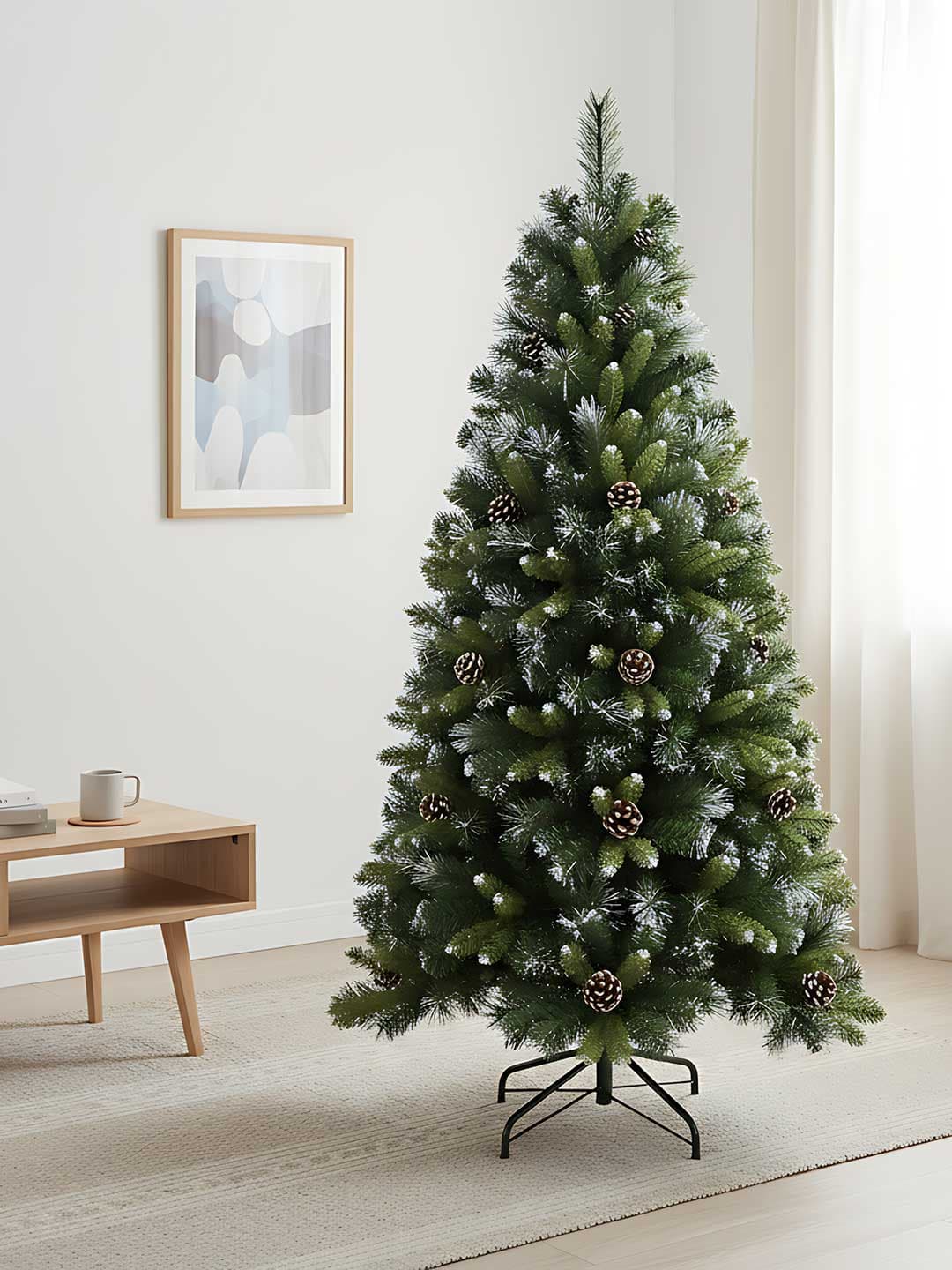 Jelka Sa Šišarkama i Snegom Tirol 180 cm