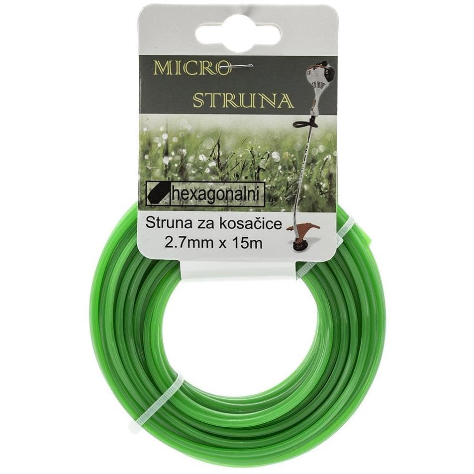 Struna za trimere za travu 2.7mm x 15m Heksagonalni presek