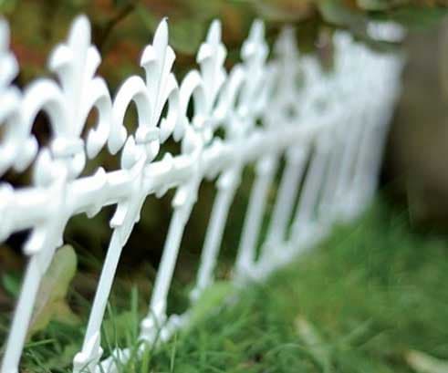 Baštenska ograda Prosperplast Garden Line 3.7m V34cm Bela