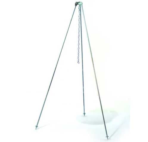 Sklopivi tronožac za kotlić Sa lancem 1m