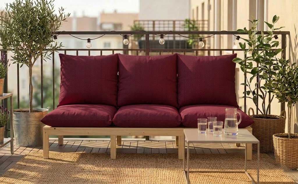 Jastuk Za BaštenskI Dvosed 120x50x50 cm CHERRY