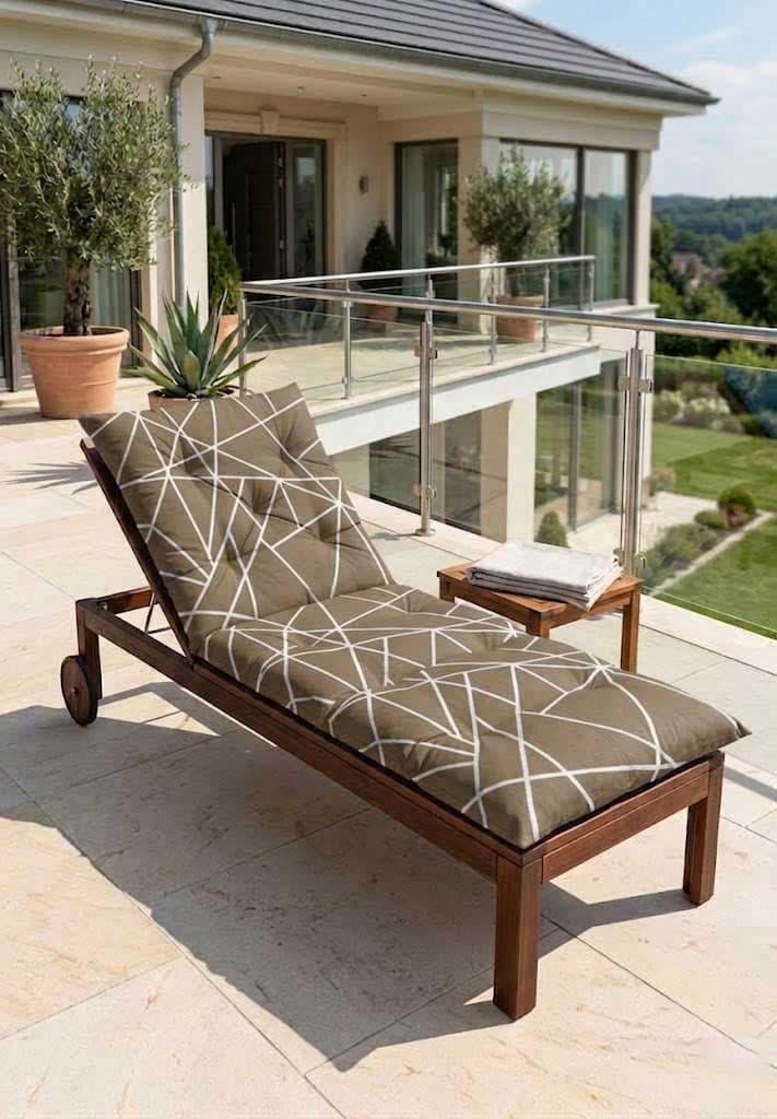 Jastuk Za Baštensku Ležaljku 200x70cm GEOMETRIC