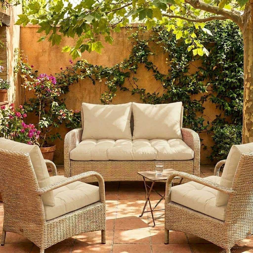 Jastuci Za Baštensku Garnituru - Dvosed 120cm i Dve Fotelje IVORY