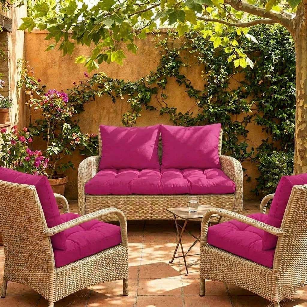 Jastuci Za Baštensku Garnituru - Dvosed 120cm i Dve Fotelje CIKLAMA