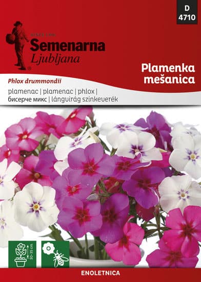 Seme za cveće Plamenac mešavina - Phlox drummondii 5 kesica 4710