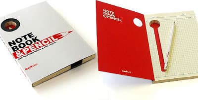 SuckUK Blok za pisanje sa skrivenom olovkom AP1NOTEBLK