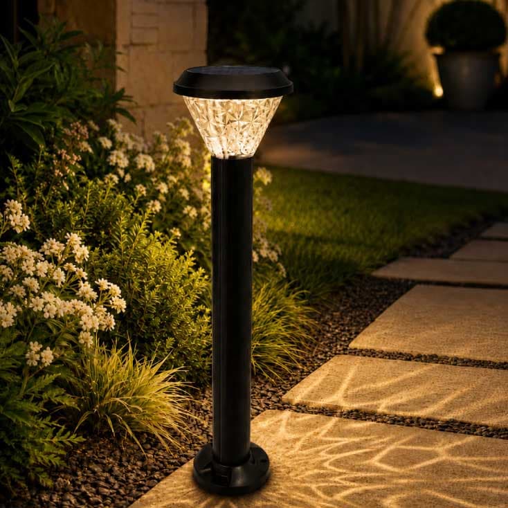 Solarna stubna RGB lampa sa daljinskim upravljačem