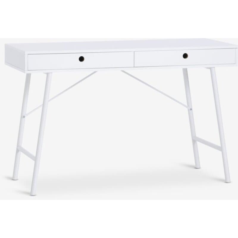 Radni sto LINDVED 48x120 cm sa 2 fioke, bela