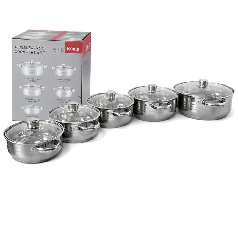 Excellent Line Jumbo Set Šerpi sa Poklopcima, 10 delova, EL-LP5