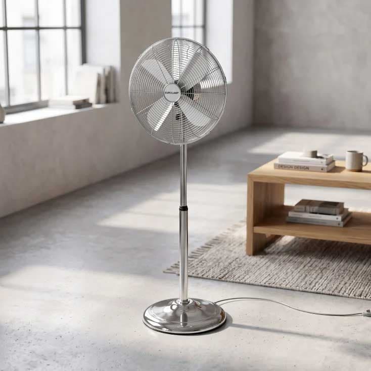 Podni ventilator 40cm 50W Inox