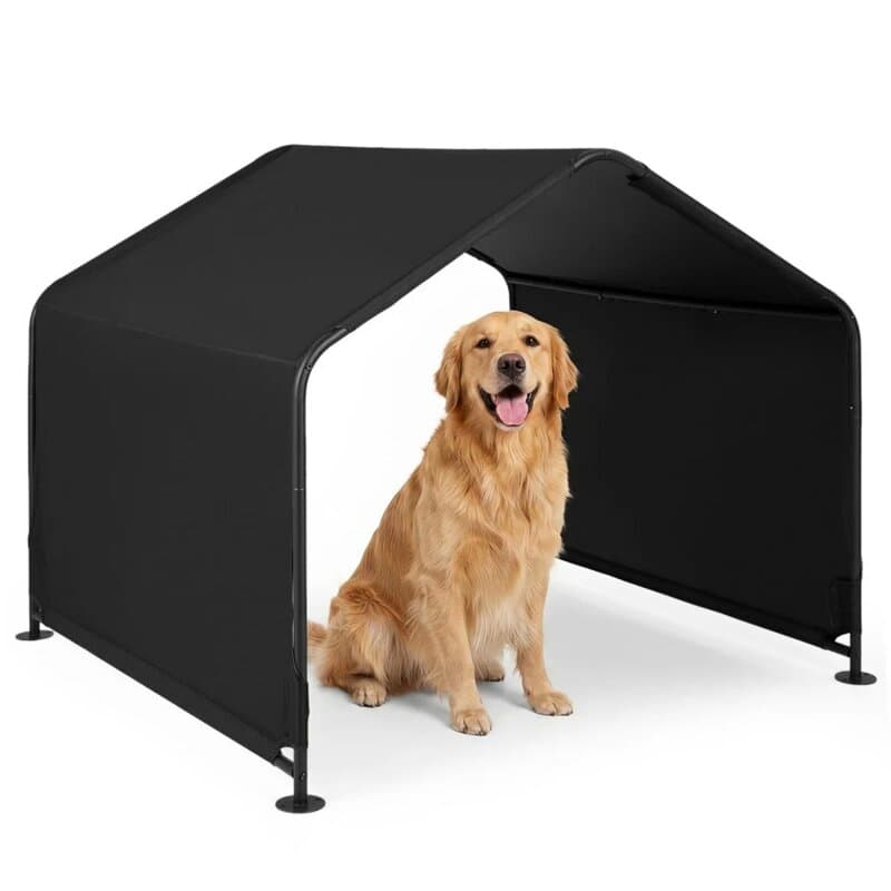 Domaro Nadstrešnica za pse sa vodootpornim krovom 132x116x107cm