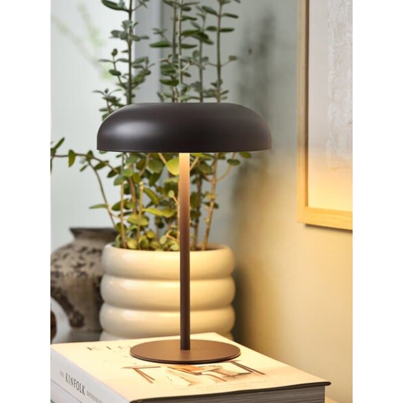 Lampa na baterije 20xV28cm tamno braon