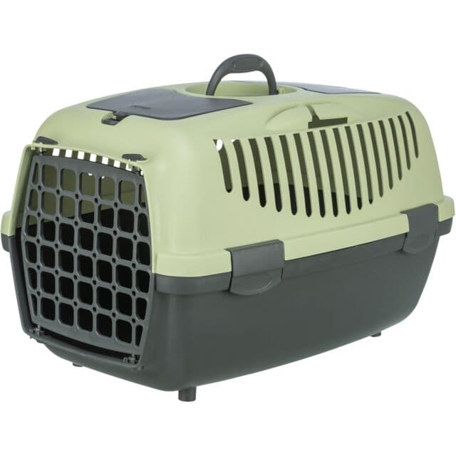 Transporter za mačke i male pse do 8kg Capri 2 vel.XS-S dark grey/pastel green TRIXIE 398210