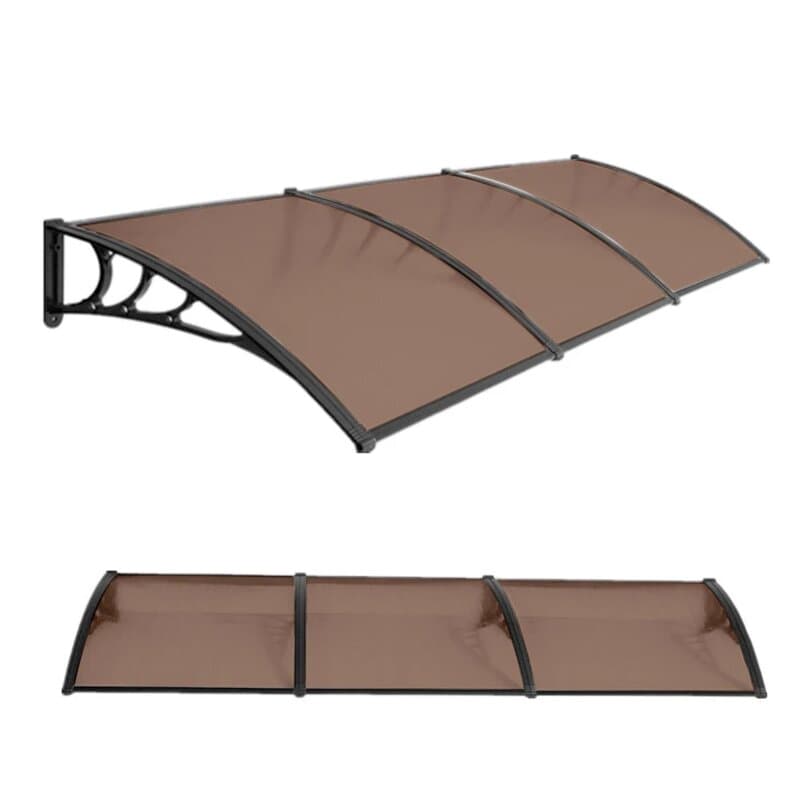Aluminijumska Nadstrešnica 270x120cm Crna Bronza 5mm
