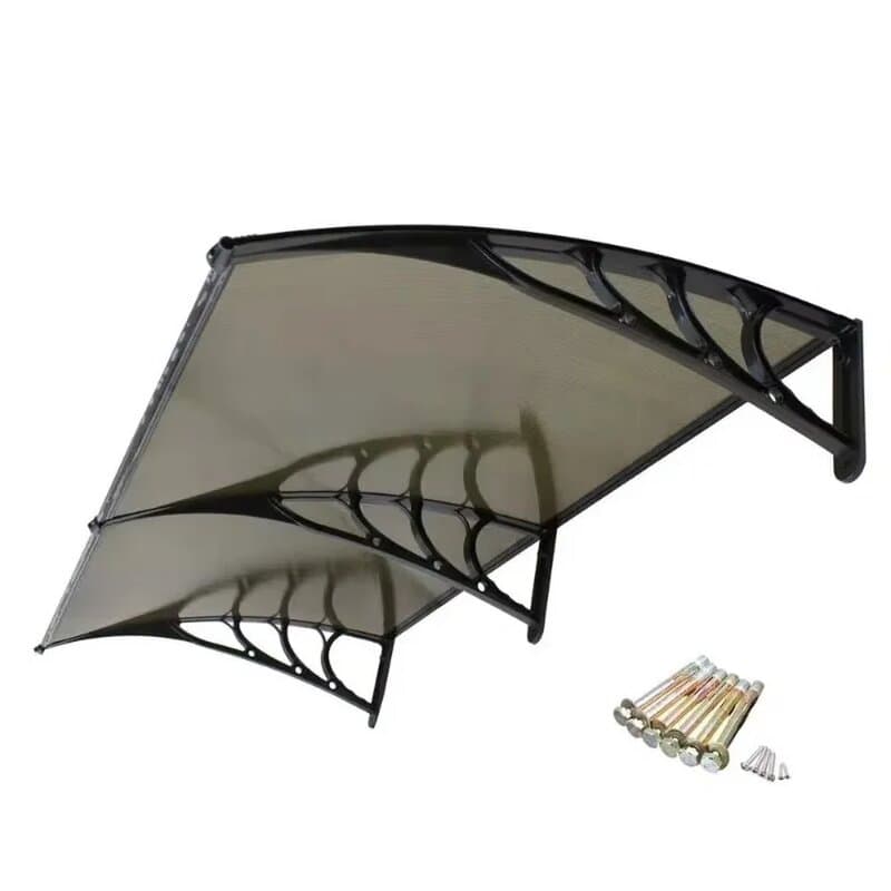 Aluminijumska Nadstrešnica 200x150cm Crna Bronza 5mm