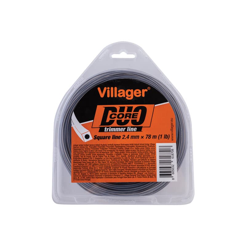 Villager silk za trimer 2.4mm x 1560m - Duo Core, četvrtasta nit