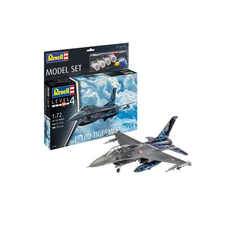 Revell Model Set maketa aviona F-16D Tiger Meet 2014, razmera 1:72