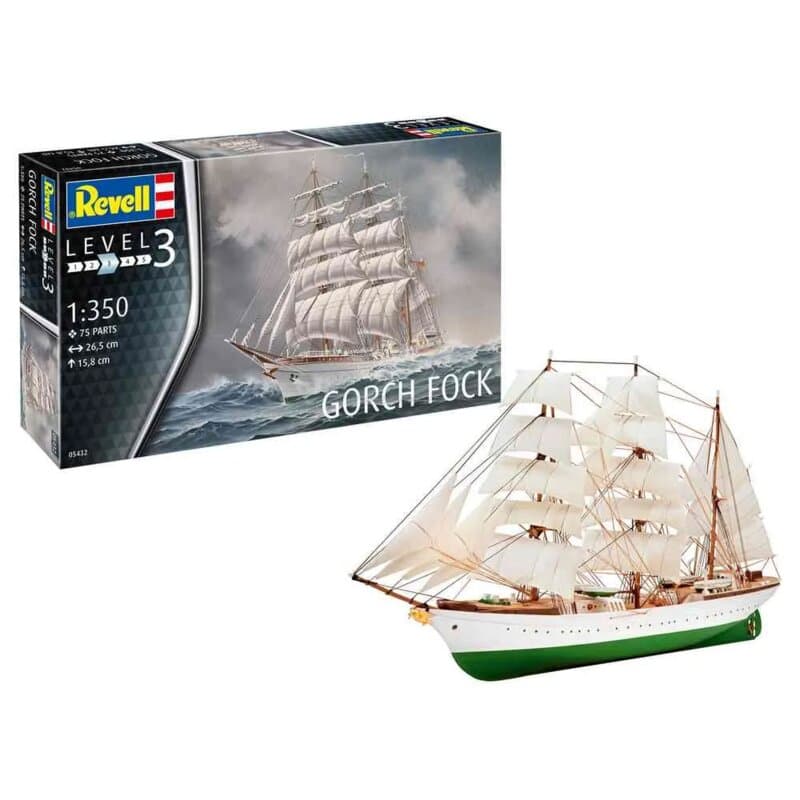 Revell Model Set – maketa jedrenjaka Gorch Fock, razmera 1:350