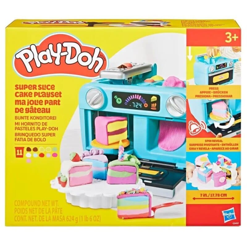 Play-Doh Super Slice Cake Playset – Set za Pravljenje Torti