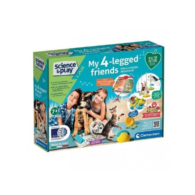 Clementoni Science & Play Moj četvoronožni drugar - edukativni set o psima i mačkama
