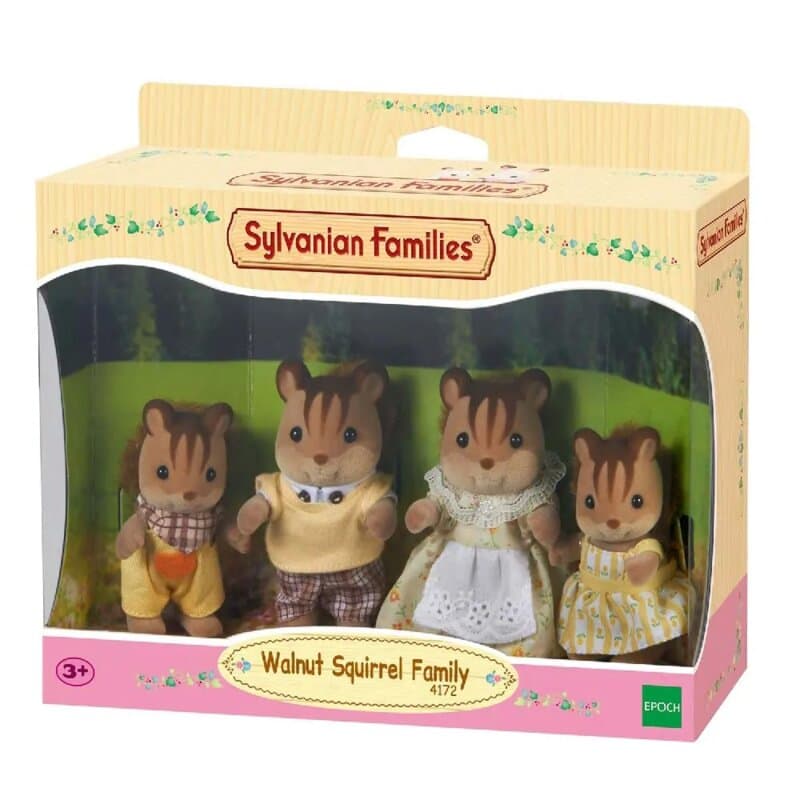 Sylvanian Families – Porodica veverica Lešnik, set od 4 figure