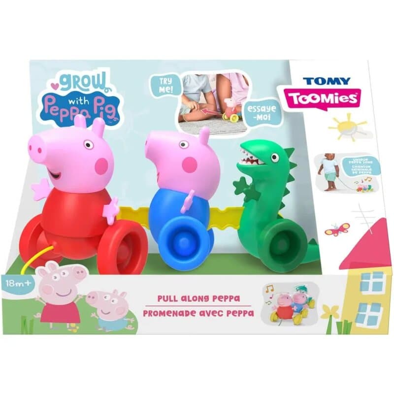 Peppa Pig igračka na povlačenje – Pepa, Džordž i dinosaurus