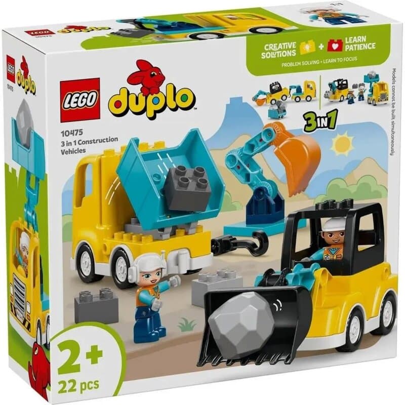 LEGO® DUPLO Town 3 u 1 Građevinska vozila 10475