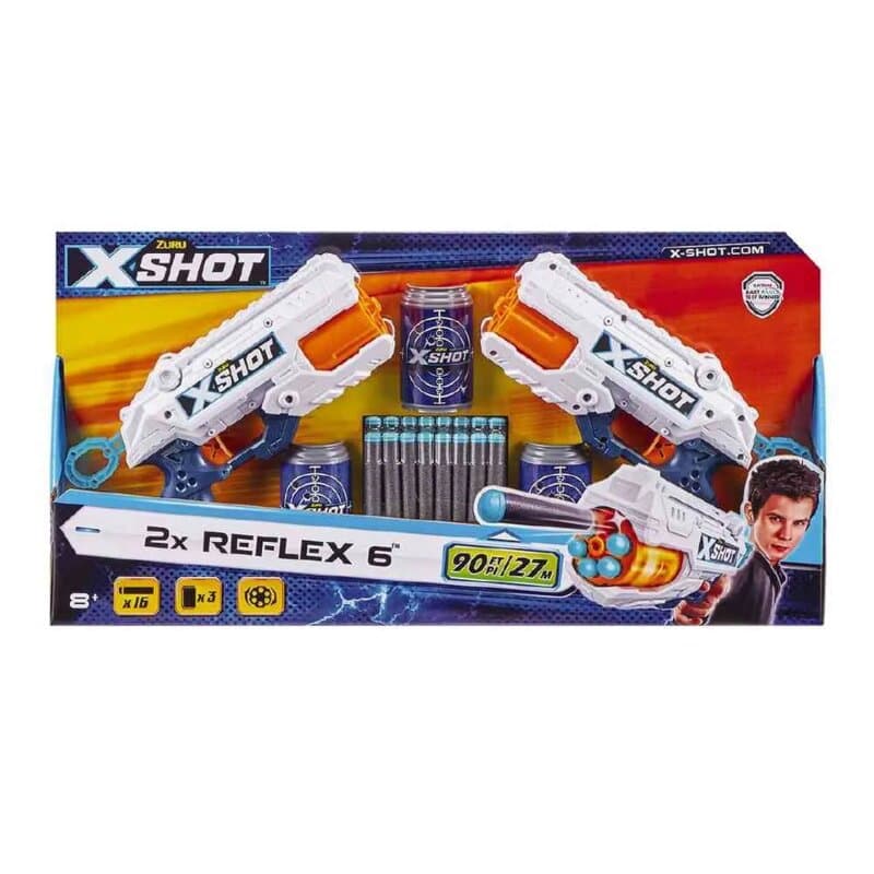 X-Shot Excel Reflex Double Blasters – igračka pištolj sa rotirajućom cevi