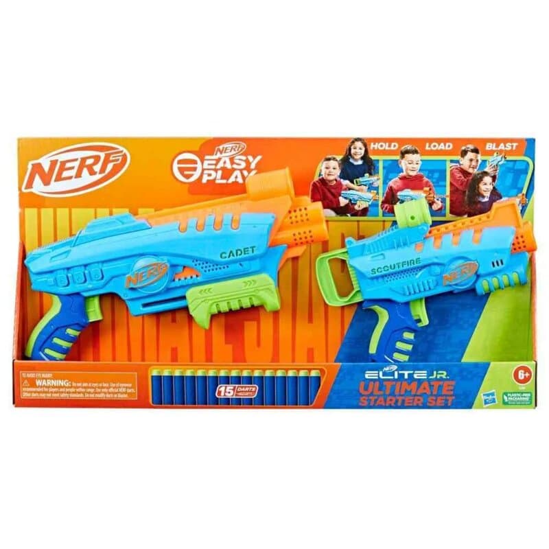 Nerf Elite Jr Ultimate Starter Set – dečiji blaster sa strelicama i ciljevima