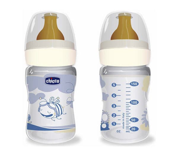 Chicco plastična flašica sa kaučuk cuclom 150ml 6005200
