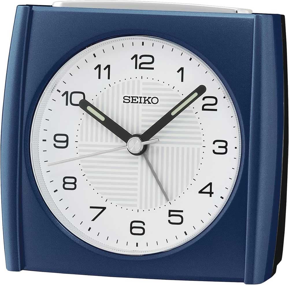 Seiko analogni budilnik QHE205L plavi