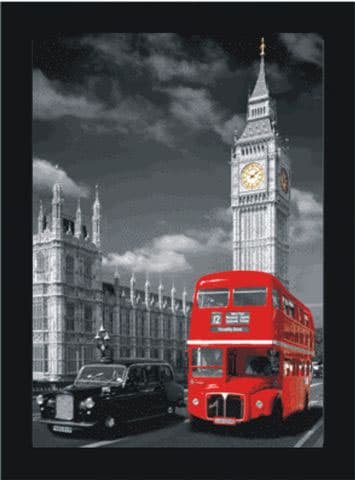 3D Slika - Red Double Decker