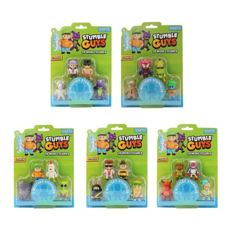 Stumble Guys Mini Akcione Figure – Pakovanje od 5 Figurica