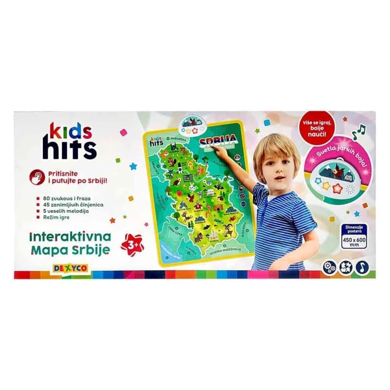 KIDS HITS Interaktivna mapa Srbije – edukativna igračka