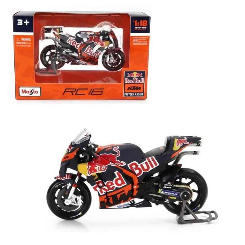 Maisto model motocikla 1:18 KTM RC16 Red Bull Factory Racing