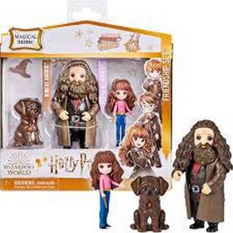 Harry Potter Magical Minis – set figura Hermiona, Hagrid i Fang
