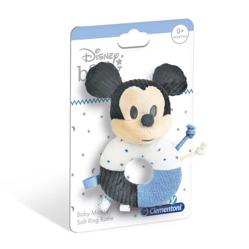 Clementoni Baby Mickey plišana zvečka-prsten