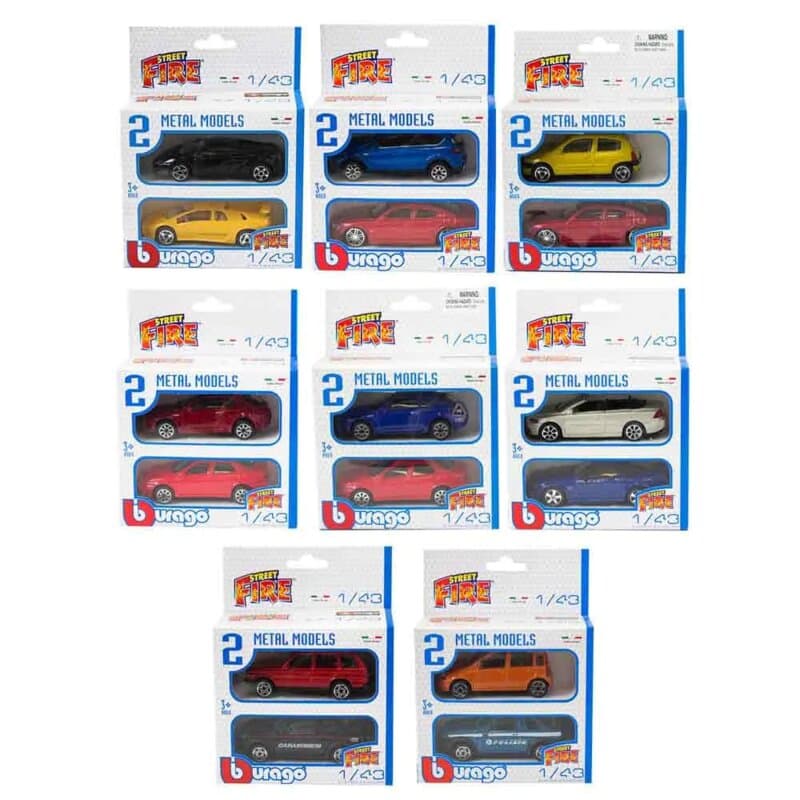 Burago Street Fire Set Autića 2/1 – Metalni Modeli 1:43