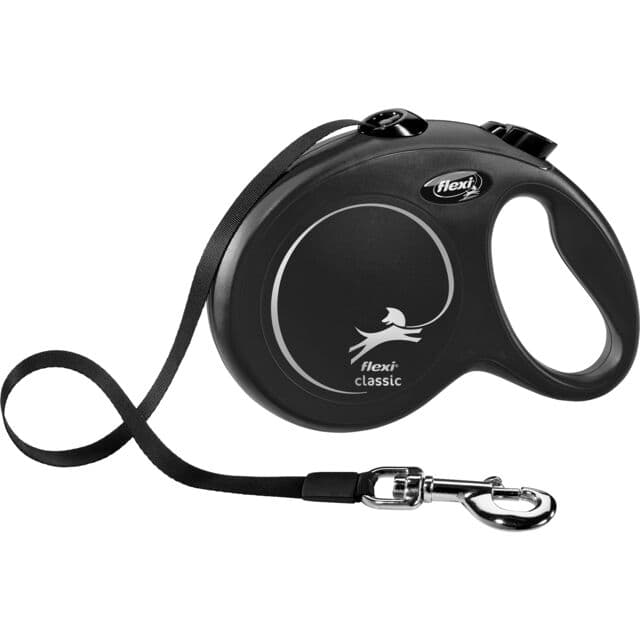 Povodac za pse do 50kg Flexi Classic black 5m TRIXIE 11721